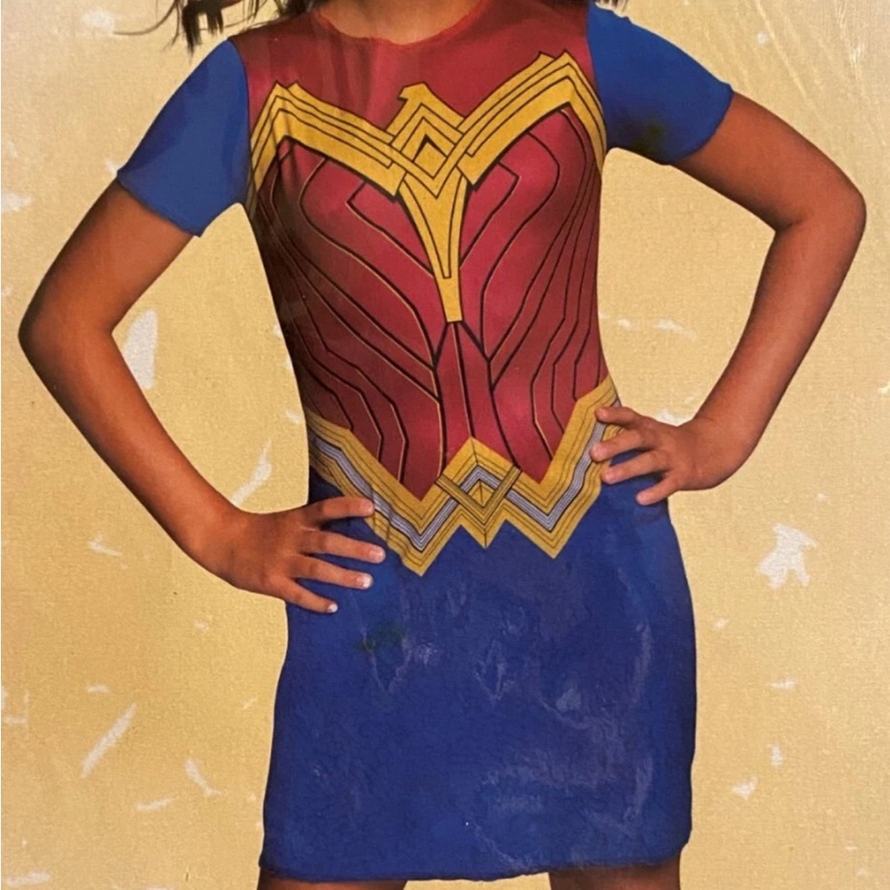 Wonder Woman 1984 Child Girls Large Halloween Costume Dress